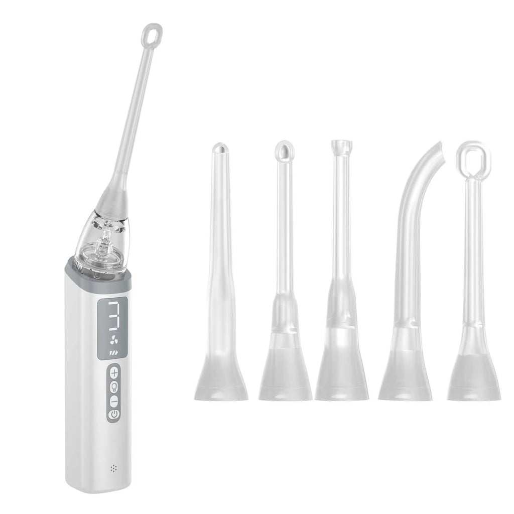 Milky white tonsil stone removal tool for oral cleaning and dental calculus extraction