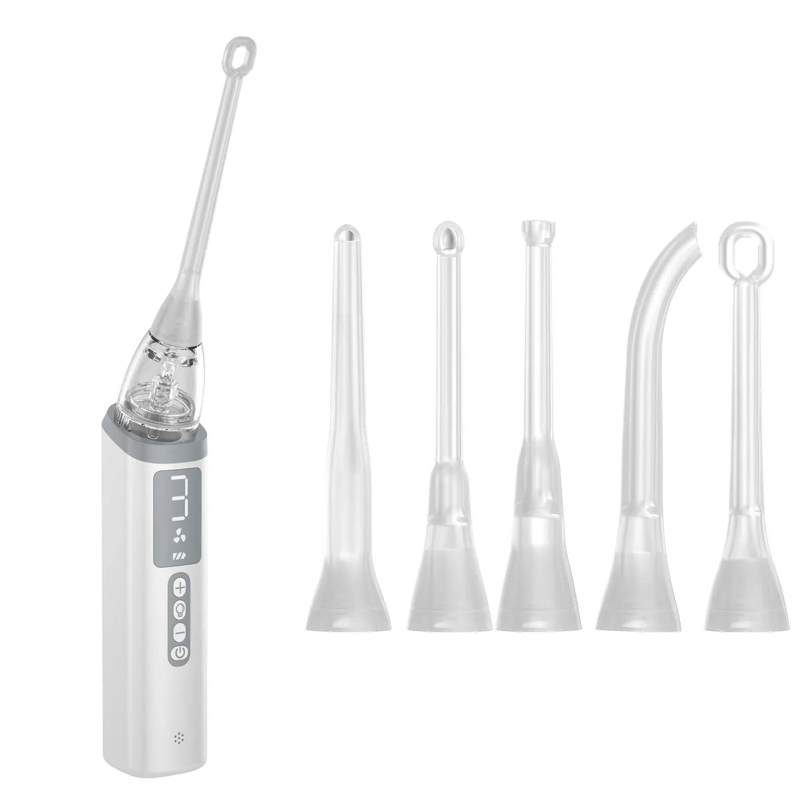 Milky white tonsil stone removal tool for oral cleaning and dental calculus extraction