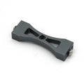 Grey alloy military remote control car accessories including front bar, beam, axles, and black tyres