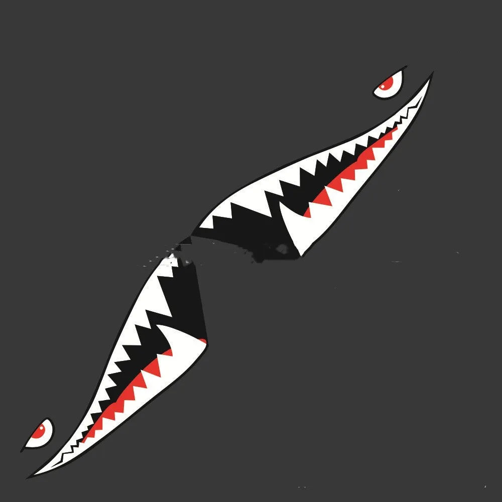 Shark series PVC car body sticker for vehicle decoration in two size options