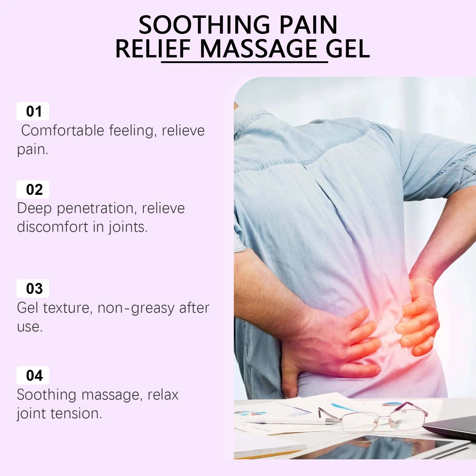 A 100g tube of body massage gel for daily care of joints, knees and elbows.