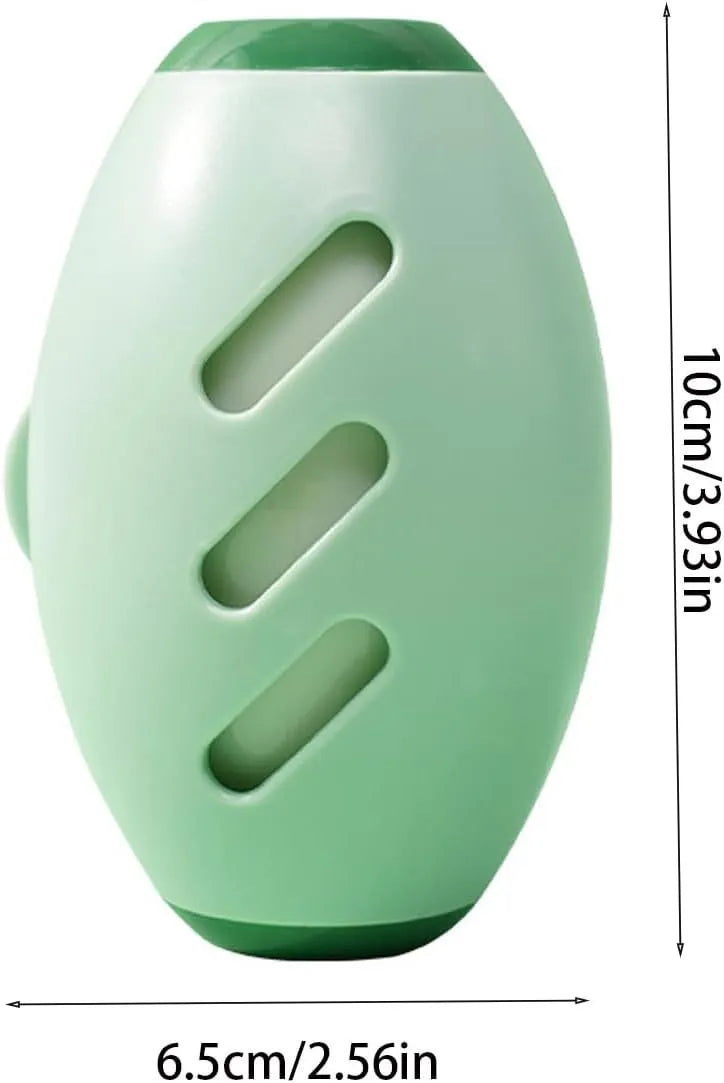 Green and white washable reusable gel lint roller balls for portable pet hair removal.