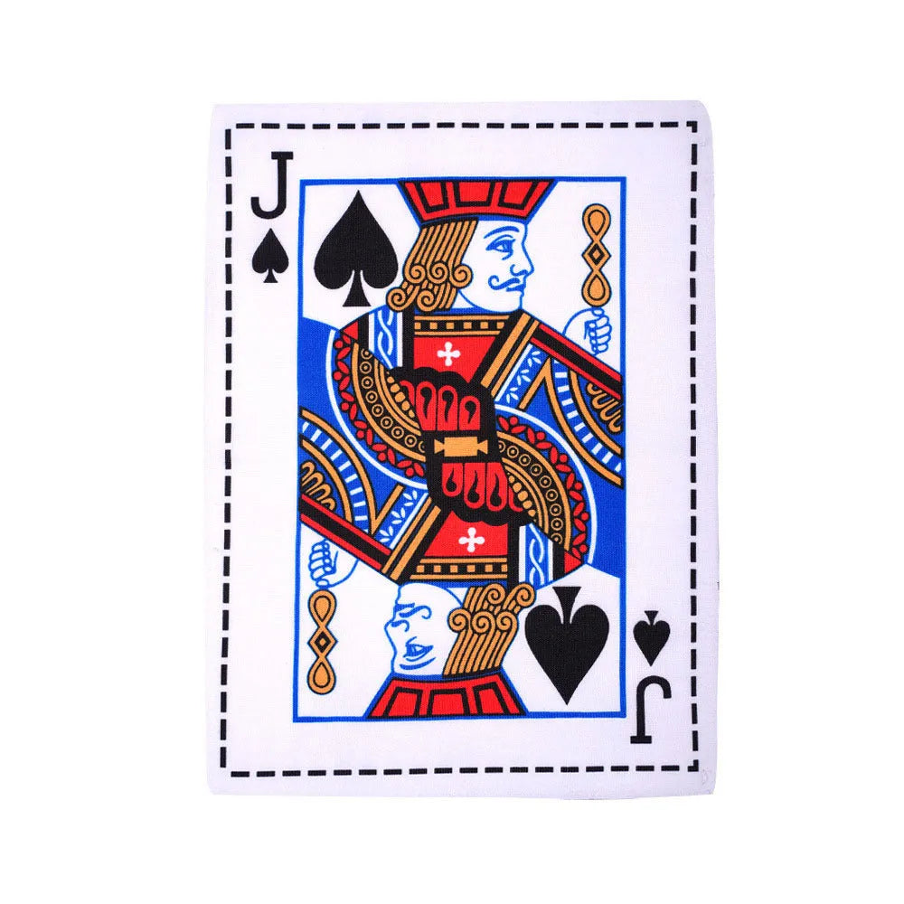 Tearproof pet dog sound toy in playing card design with simulated newspaper squeaking function