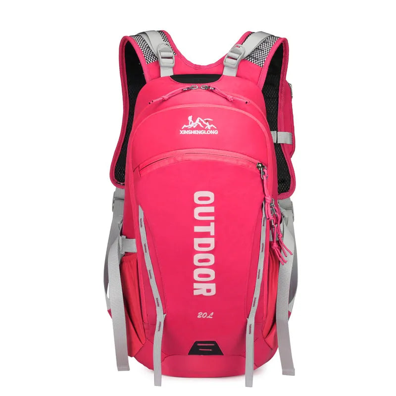 Lightweight breathable outdoor sports running backpack in black for cycling hiking and climbing