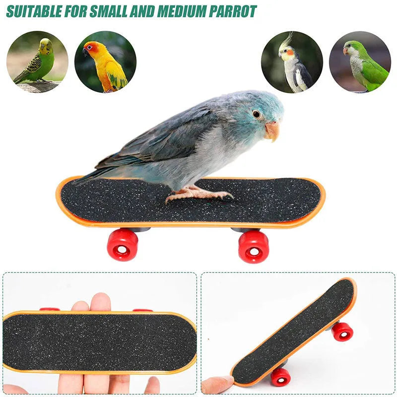 Wooden puzzle training toy for birds with multiple pieces for foraging enrichment