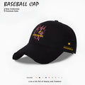 Men's casual baseball cap in beige, black, and blue polyester for outdoor wear