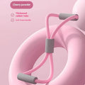 Yoga four-piece fitness set showing leg stretcher, yoga ring, pedal puller, and figure eight tension rope
