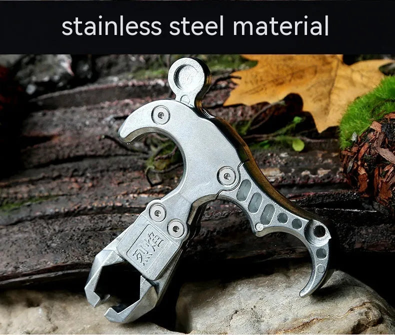 Alloy release aid with two-axis harpoon clip for crossbow and archery use
