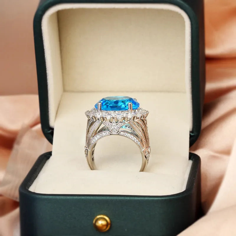 Italian court style retro hollow women's ring in brass with white steel KYRA0406 finish.