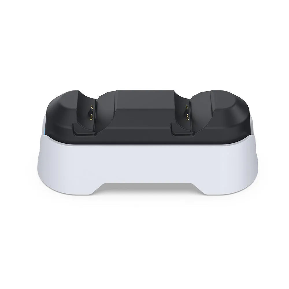 PS5 dual-seat gamepad charger with display light in Gray ABS material