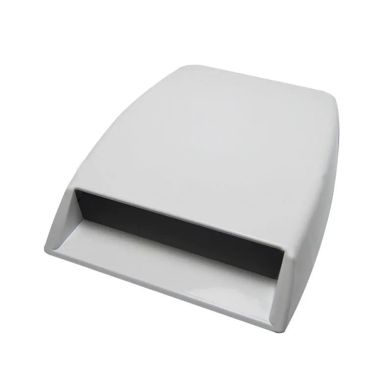 Black ABS plastic decorative car air vent with 260mm length and 33mm air inlet height.
