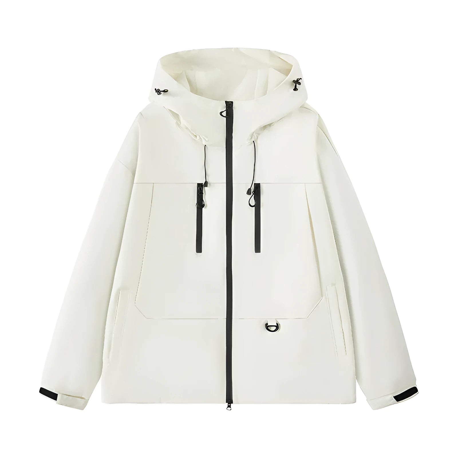 Dopamine three-proof outdoor couple's windbreaker in slim fit solid colour with zippered pocket, polyester lining, available in multiple colours