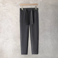 Boys slim straight wool blend trousers in tapered fit with straight leg opening