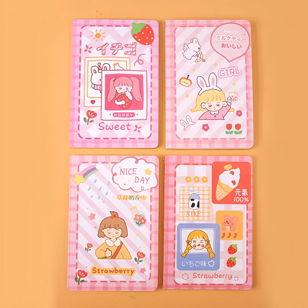 Cartoon A5 notebook with 30 sheets featuring cute bear design, measuring 148 x 210 mm