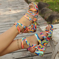 Women's buckle strap wedge sandals with fish mouth toe holder design in European style