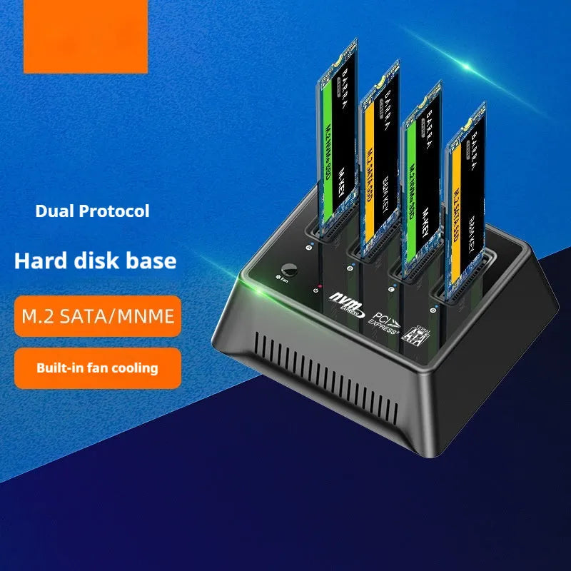 Aluminium M.2 dual protocol SSD mounting base in K30174P2 colour