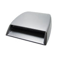 Black ABS plastic decorative car air vent with 260mm length and 33mm air inlet height.