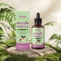 60ml bottle of dog liquid supplement with milk thistle and turmeric extract.