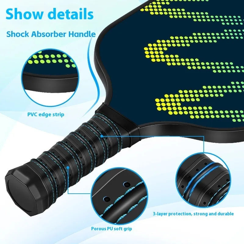 High-density fibreglass table tennis racket for outdoor sports, model CZXPK00561
