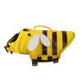 Green dog life vest with reflective strips and adjustable belly strap for swimming safety