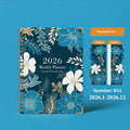 2026 A5 coil diary with paper cover and coil binding, eight colours available