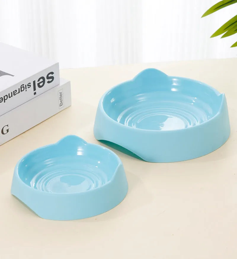 Ceramic dog slow feeder puzzle bowl in blue, green, or pink for small medium large breed puppies