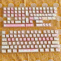 Meow Meow Team 141-key mechanical keyboard keycap set with colourful cat designs on all sides