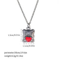 Halloween necklace with zinc alloy spider bat pendant on a chain, showing electroplated dark-themed design.