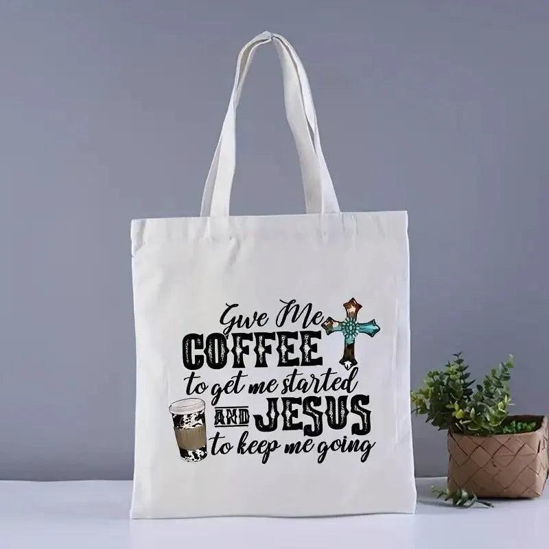 Ins student large capacity canvas shoulder bag with flap closure, 35x42cm, in a printed finish